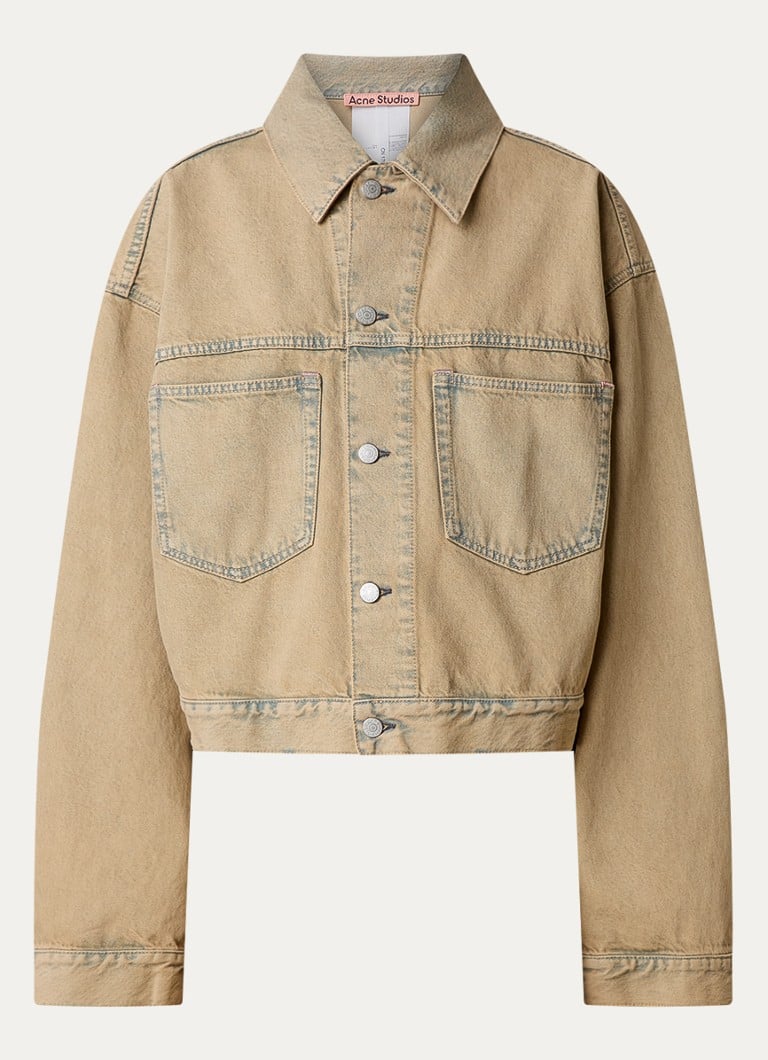 Jachetă din denim Acne Studios cu buzunare la piept