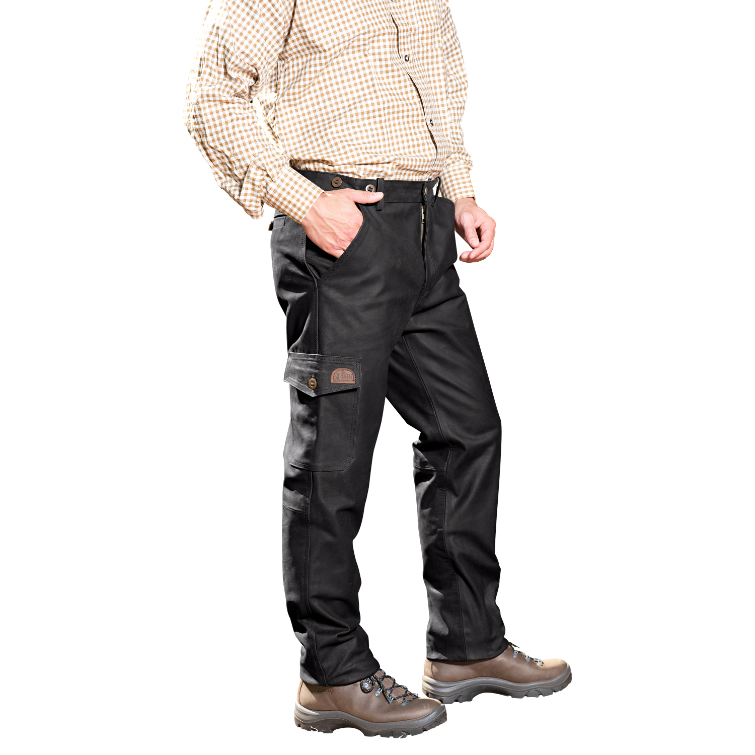 il Lago Prestige Herren Nubuk Lederhose Sprinz