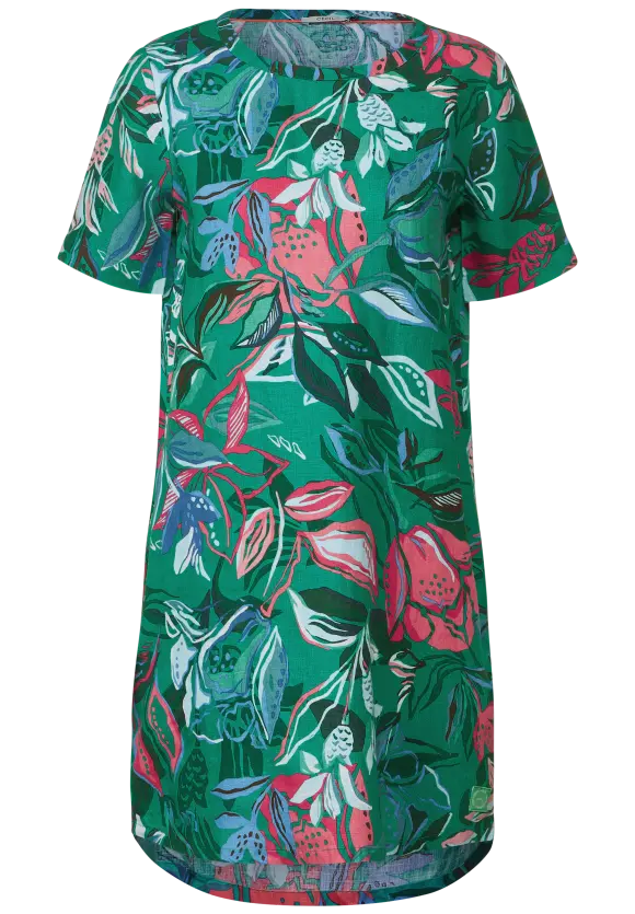 CECIL Leinenkleid mit Blumenprint