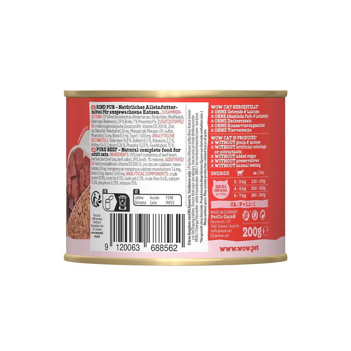WOW CAT Adult Rind Pur günstig kaufen bei ZooRoyal
