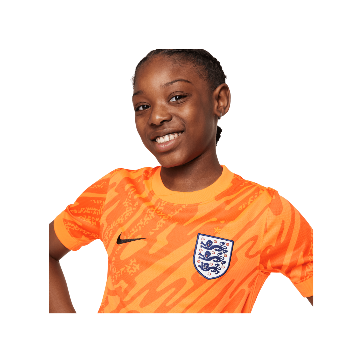 Nike England Torwarttrikot kurzarm EM 2024 Kids Orange F803