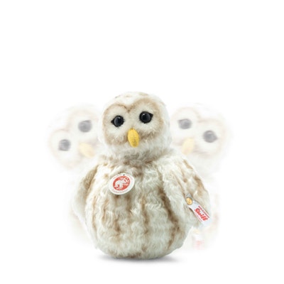 Schneeeule Roly Poly, 19 cm, weiß