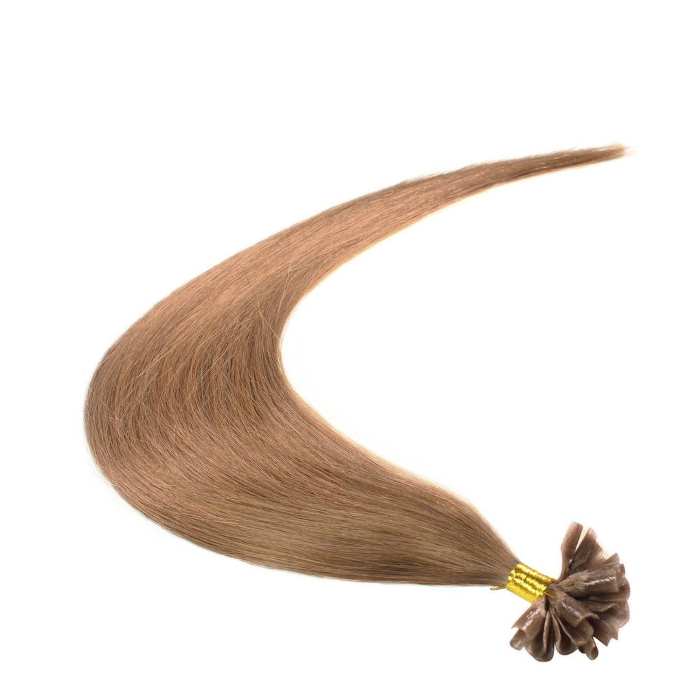 hair2heart Extensions à chaud Bonding Premium cheveux naturels #14 blond foncé 0.5g extensions