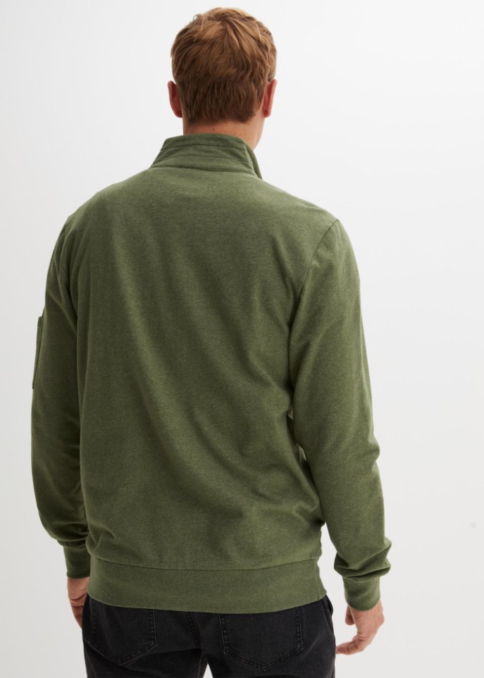 Sweatjacke mit recyceltem Polyester