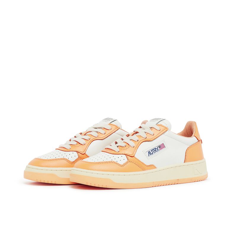 Autry Wmns Medalist Low leat/leat wht/bufforng