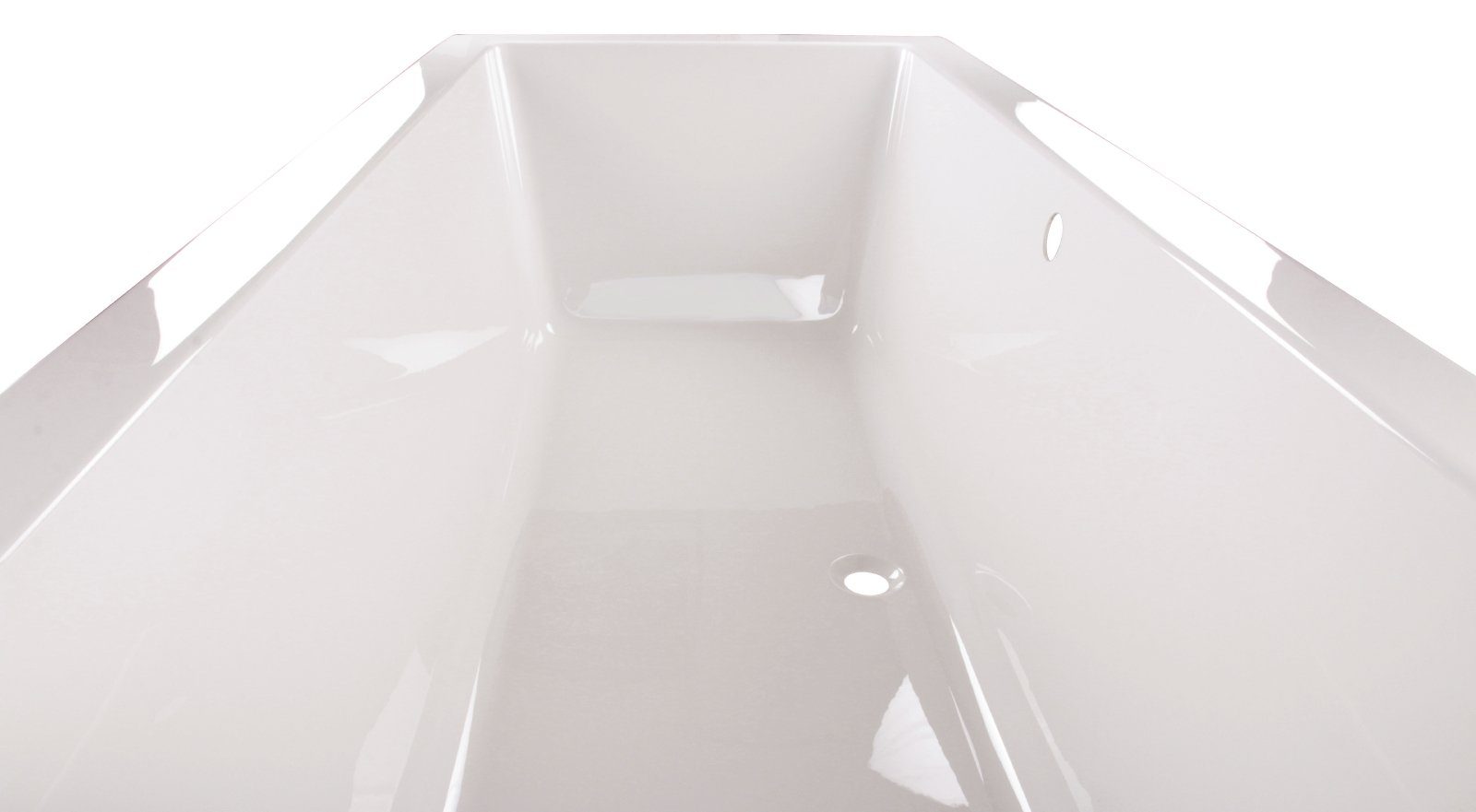 aquaSu Badewanne liDano, (1-tlg), Weiß, 200 x 90 cm, Acryl, Rechteckbadewanne, 801768