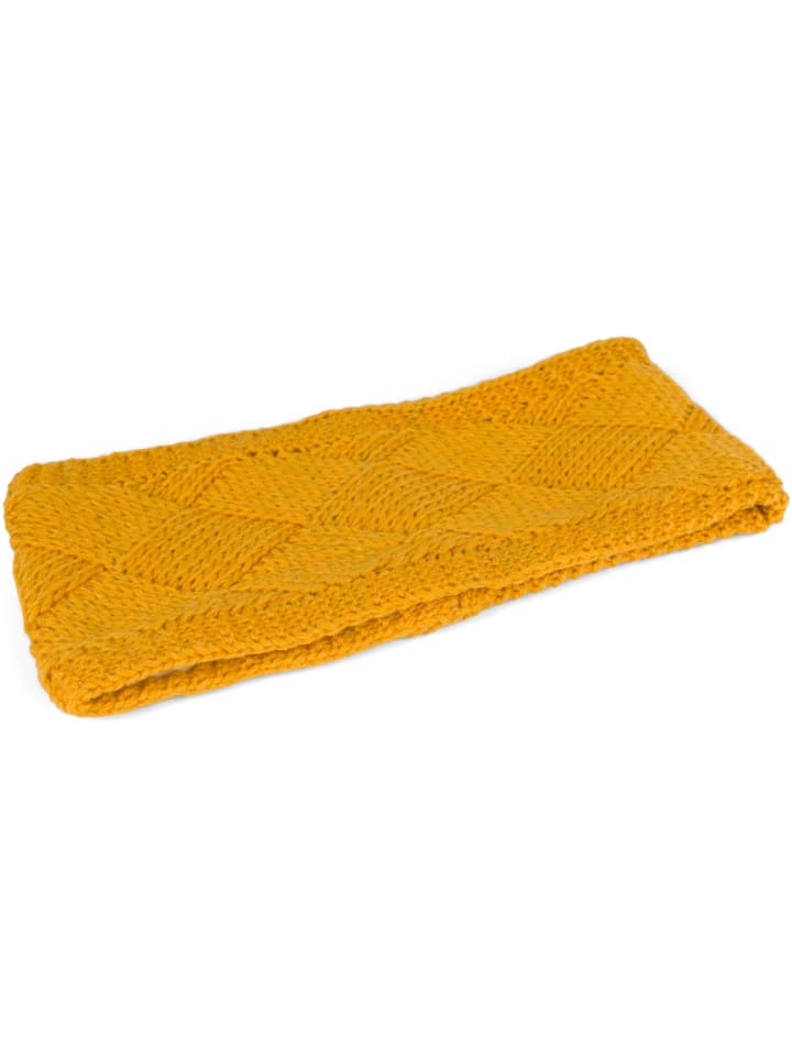 styleBREAKER Strick Stirnband in Curry günstig kaufen onesize