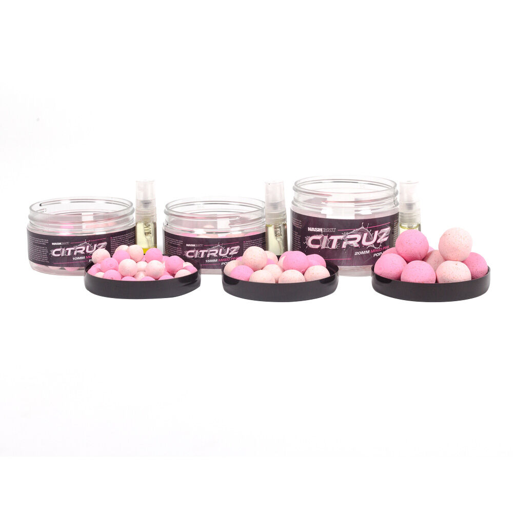 Nashbait Citruz Special Edition Pop-Up -karppiboiliat kelluvat 3 ml:n tehosterokotussuihkeella