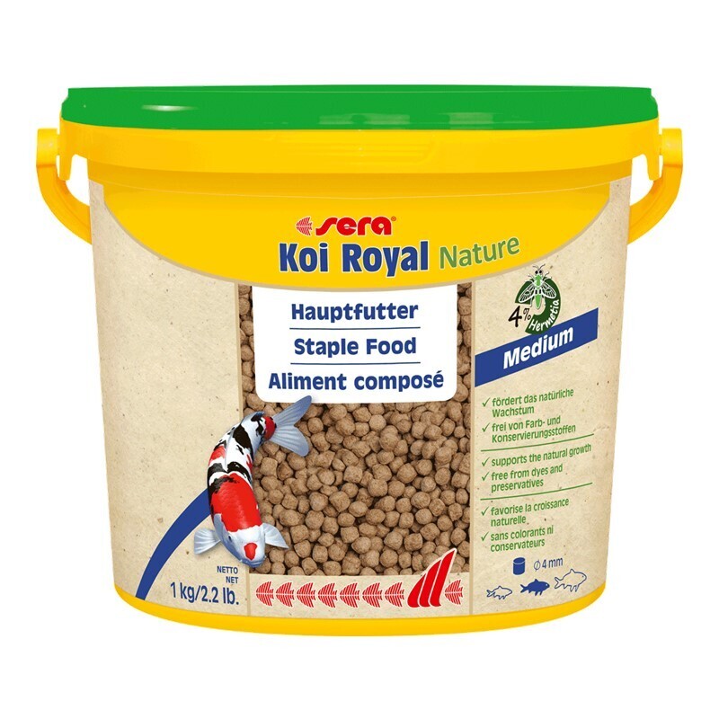 Sera Hauptfutter Sera Koi Royal Nature Medium 3,8l