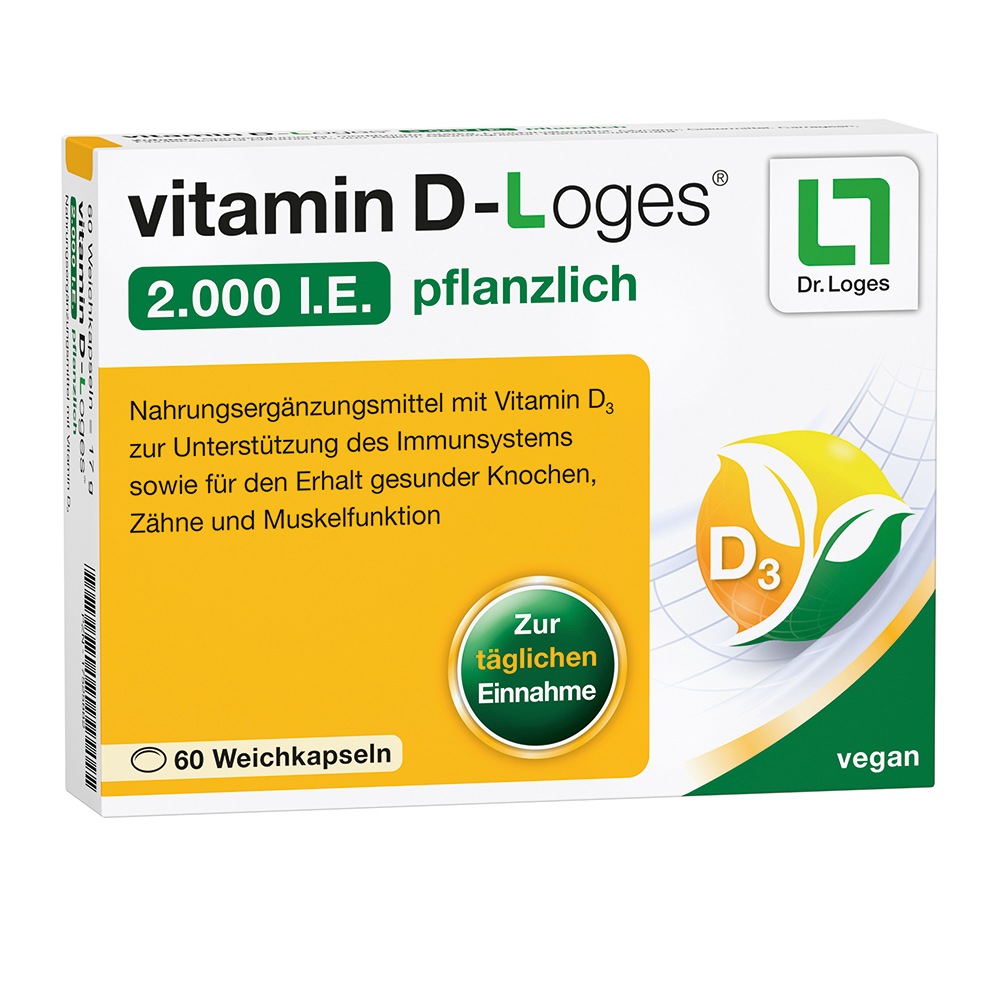 VITAMIN D-LOGES 2.000 I.E. pflanzlich Weichkapseln