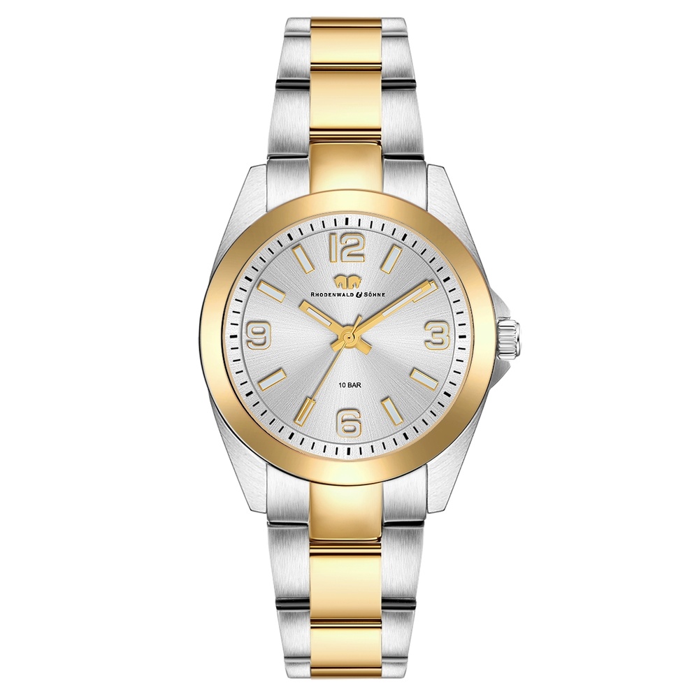 Rhodenwald & Söhne Montre à quartz Majestia en Argent/or jaune Acier inoxydable en Argent/or jaune Montre