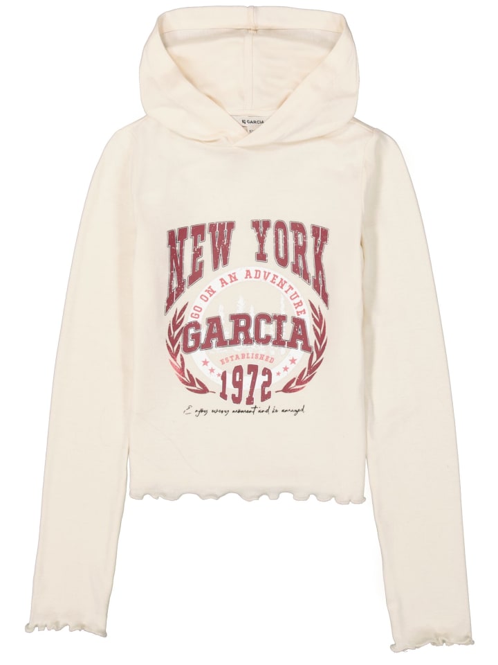 Garcia Kapuzenshirt langarm in soft vanilla günstig kaufen