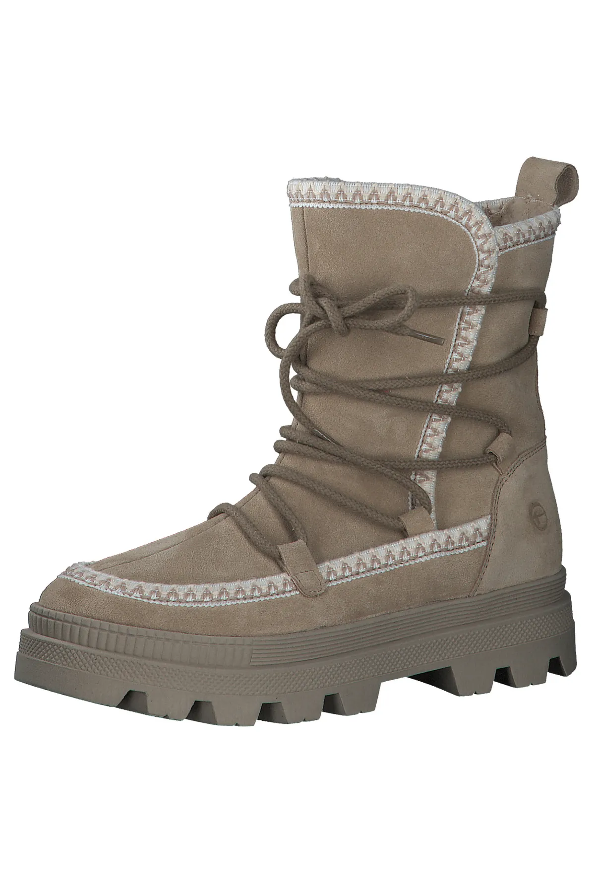 Tamaris  Damen Stiefel Stiefel 1-26863-41 Beige 400 Beige Leder mit TOUCH-IT