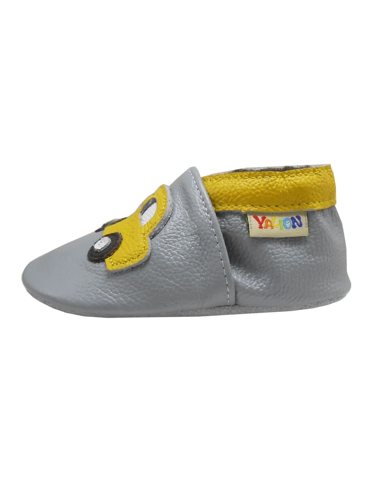 Yalion Leder-Krabbelschuhe 