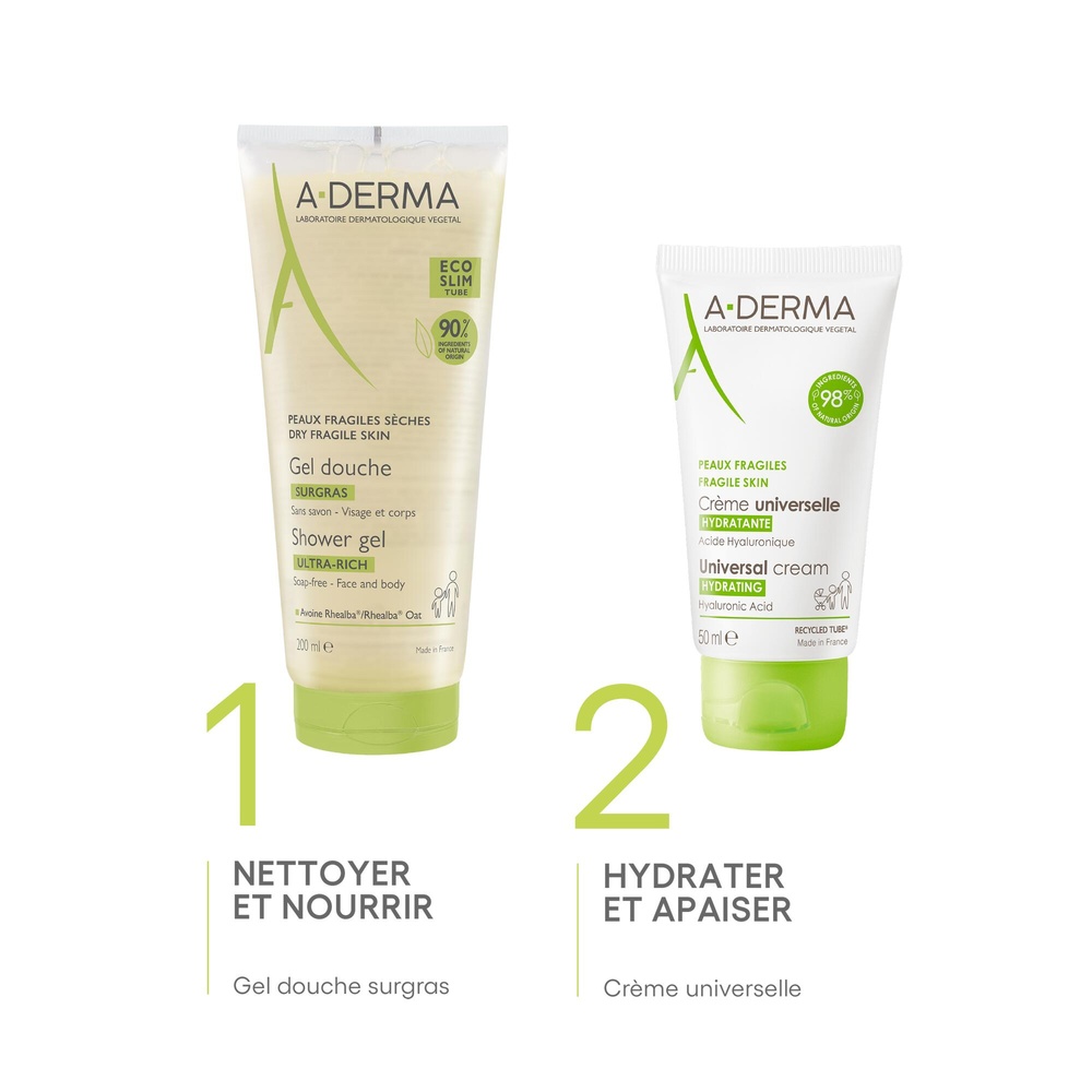A-Derma A-Derma - Les Indispensables - Gel douch e surgras nourrissant 500ml Gel douche
