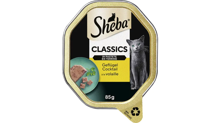 SHEBA® Schale Classics in Pastete mit Geflügel Cocktail 85g 85 g