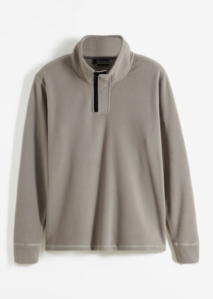 Fleeceshirt mit Reißverschlussöffnung