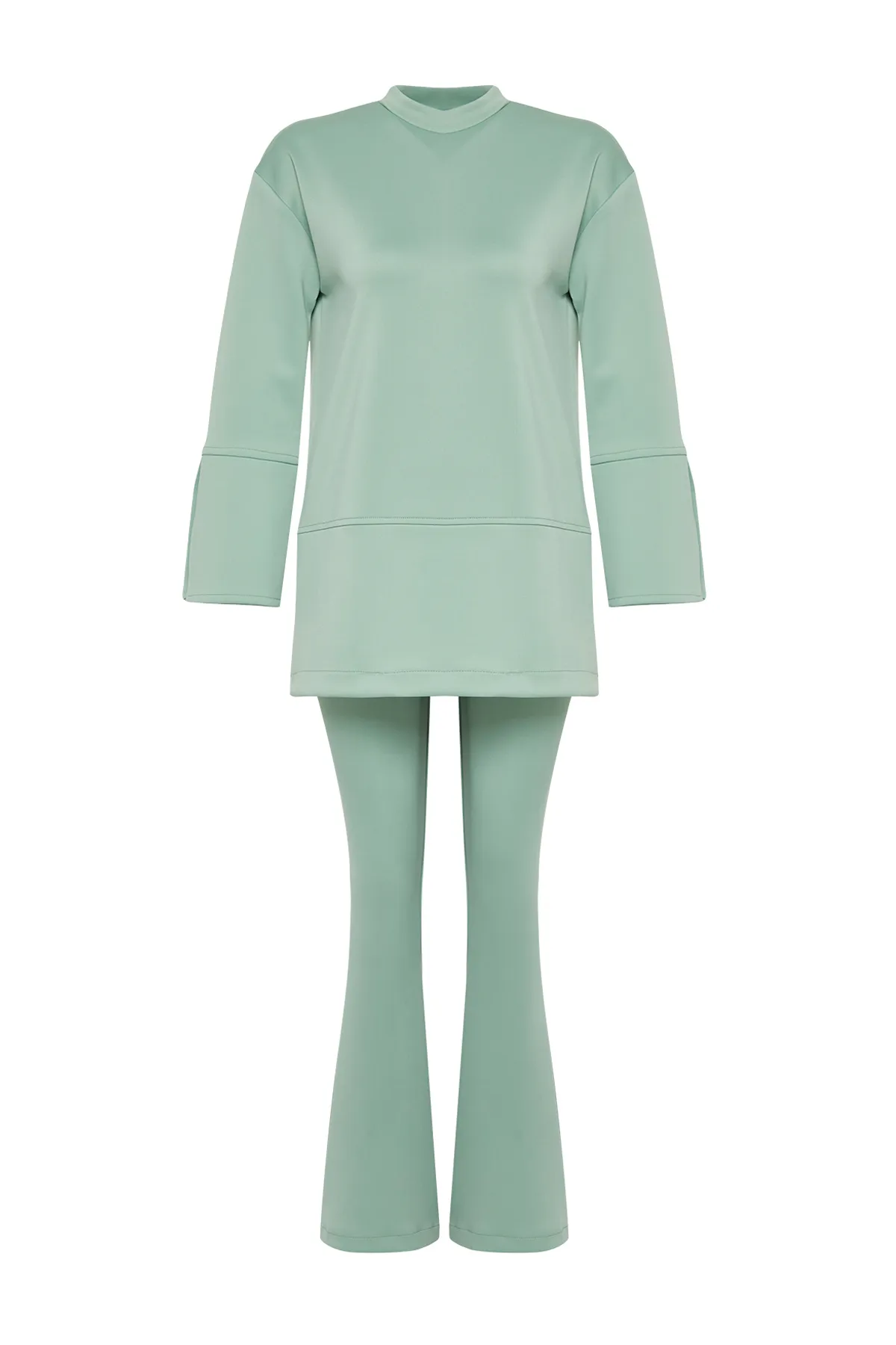 Trendyol Modest  Mint Diver/Scuba Strick-Ober- und Unterteil-Set TCTSS24US00050