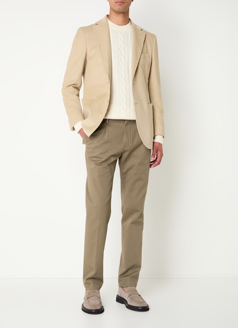 Pantaloni chino Boggi Milano Roberto cu croială dreaptă și buzunare laterale
