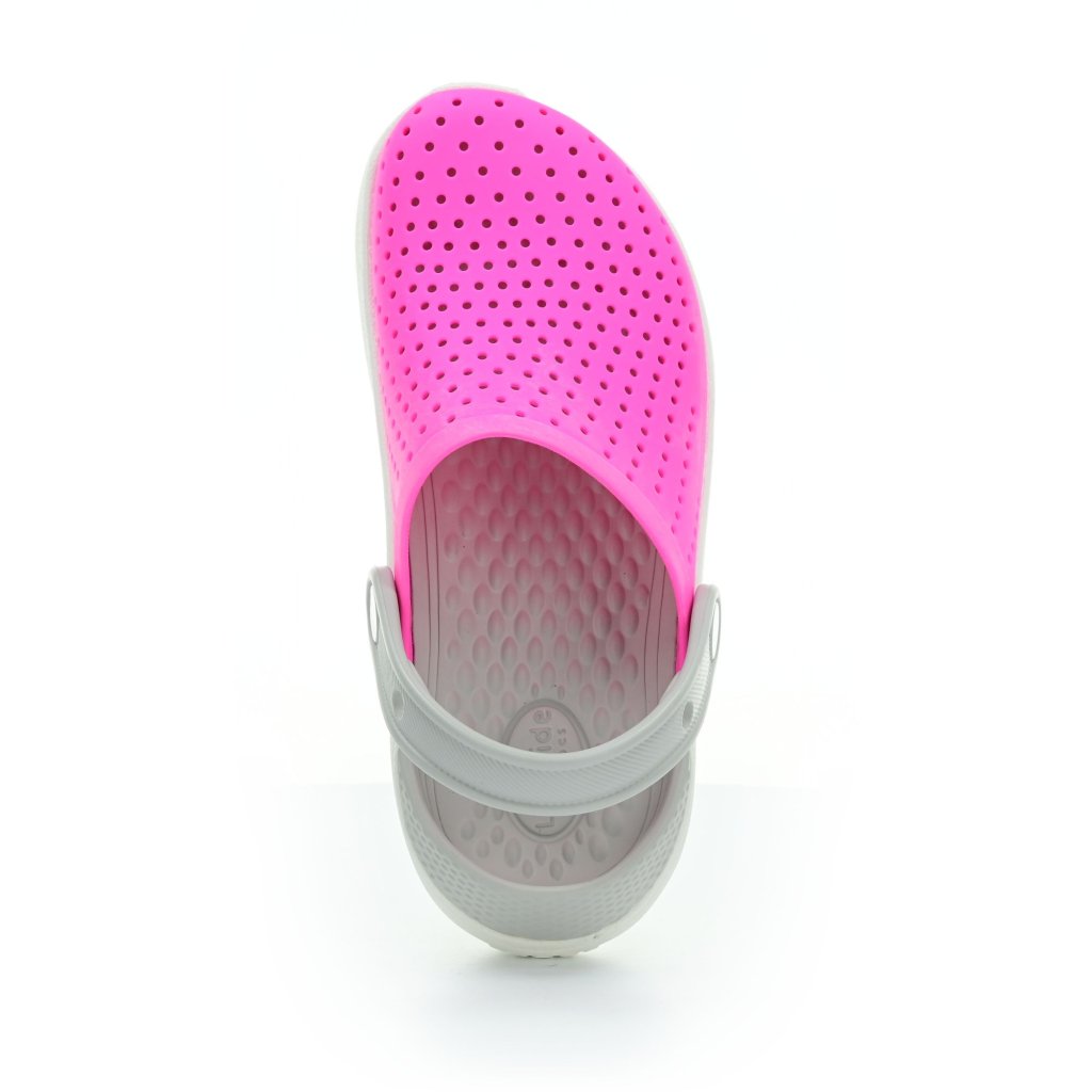 Crocs LiteRide Clog Electric Pink / White Pantoffeln