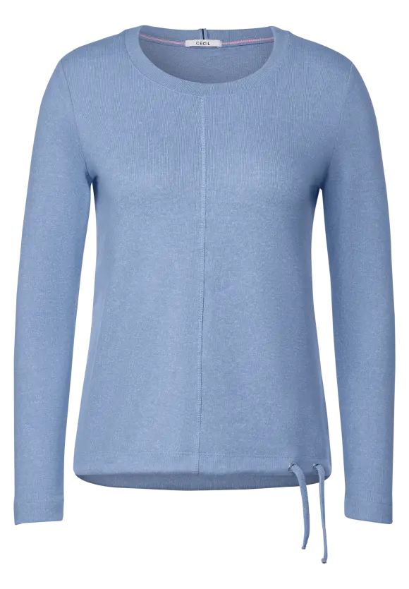 CECIL Cosy Melange Langarmshirt