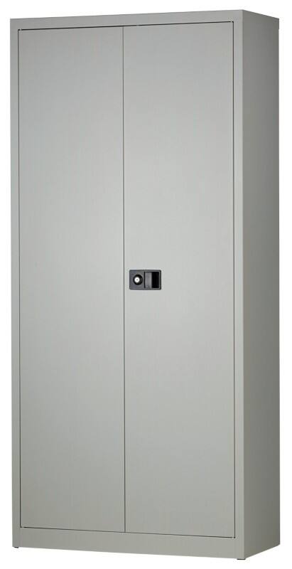 Bisley Flügeltürenschrank  Stahl 4 Fachböden Abschließbar 914 x 400 x 1.950 mm Lichtgrau