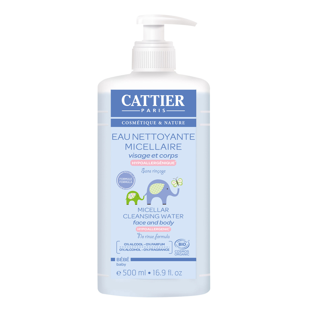 cattier Eau Nettoyante Micellaire - 500ml Soins Bébé
