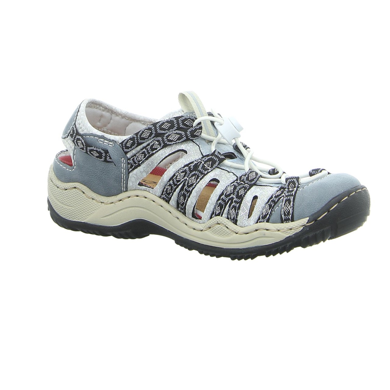 RIEKER Sportliche Slipper blau