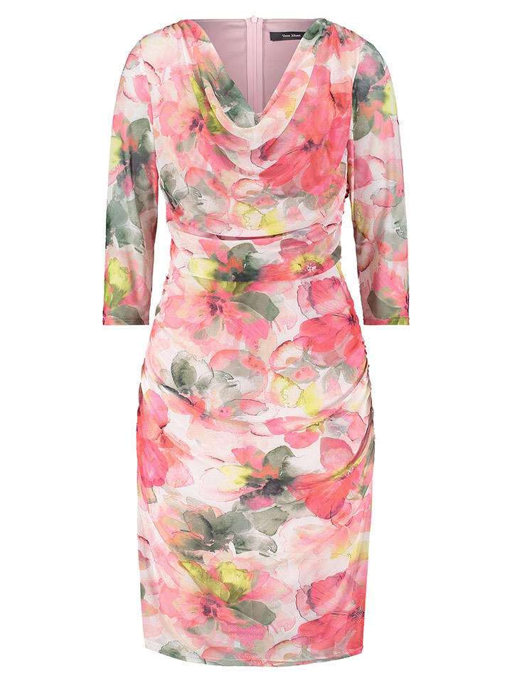 Vera Mont Kleid in Rosa/ Grün günstig kaufen