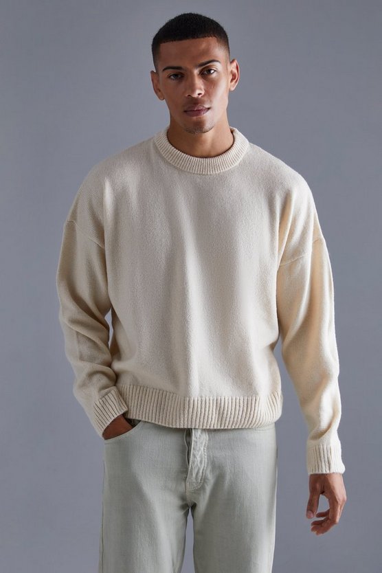 Kastiger Strickpullover