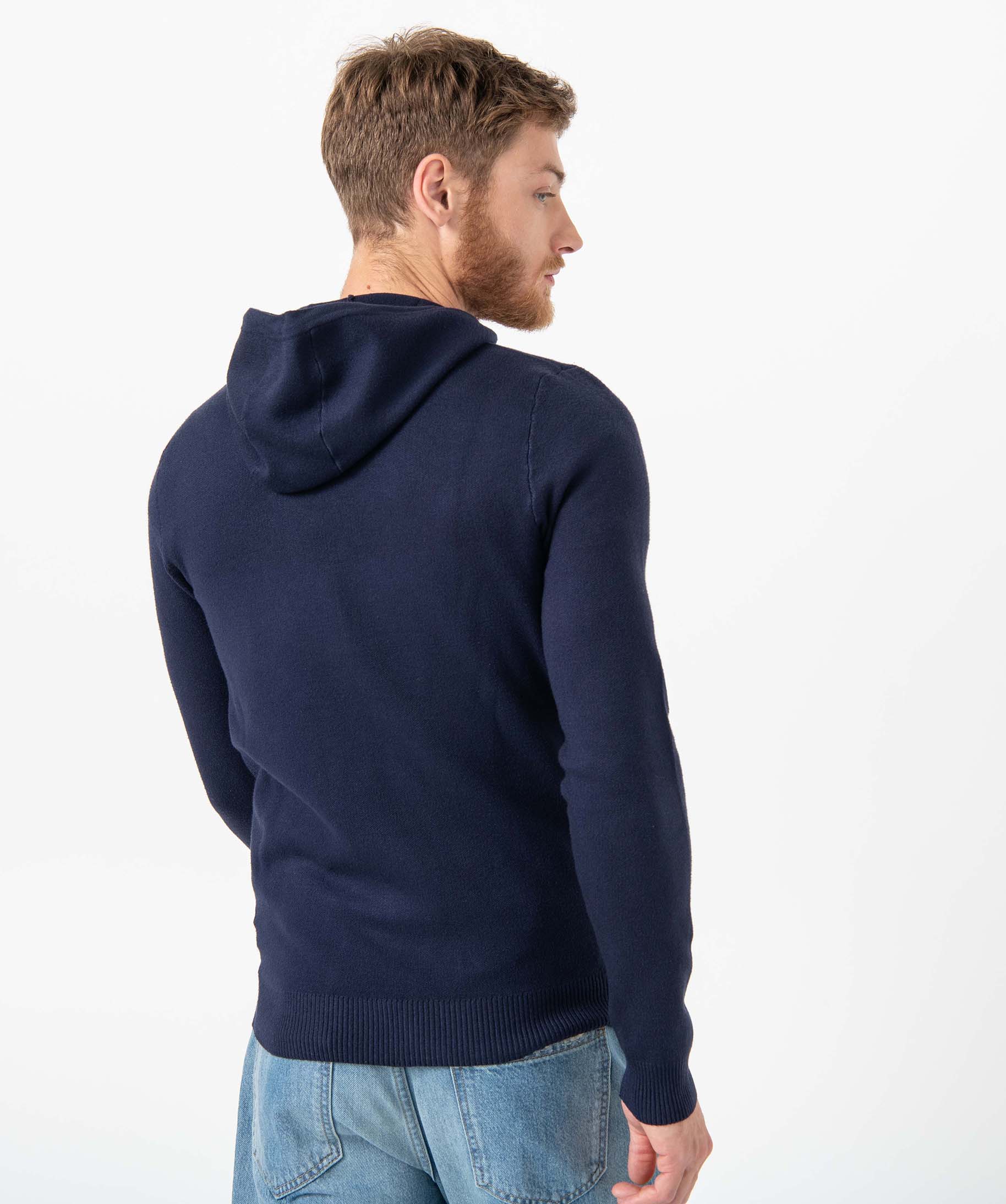 Pull homme à capuche faon sweat blanc | GEMO