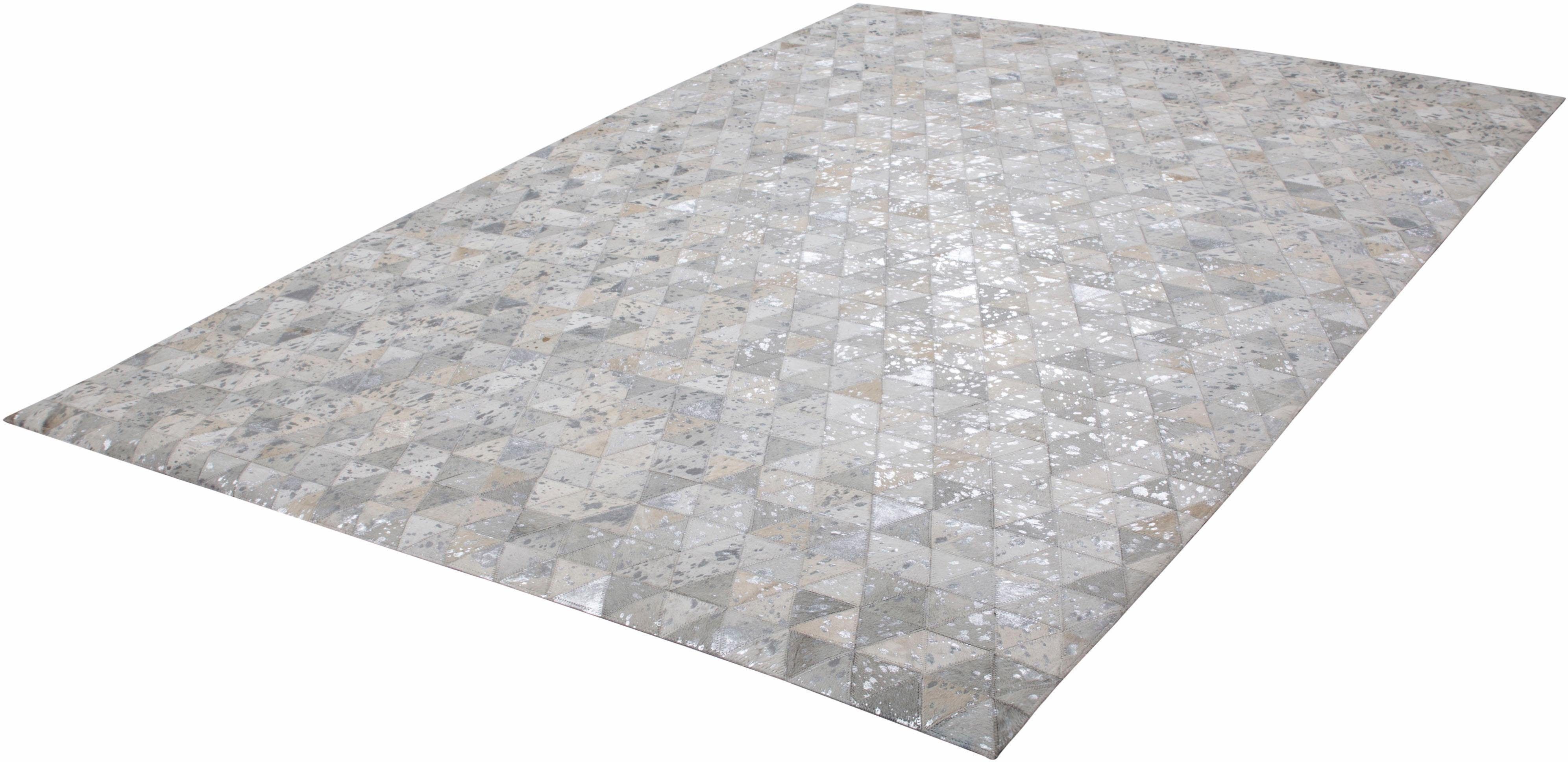 Fellteppich Audra 400, calo-deluxe, rechteckig, Höhe: 8 mm, echtes Rinderfell, Wohnzimmer