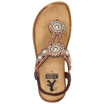 2Go Fashion Sandale in braun