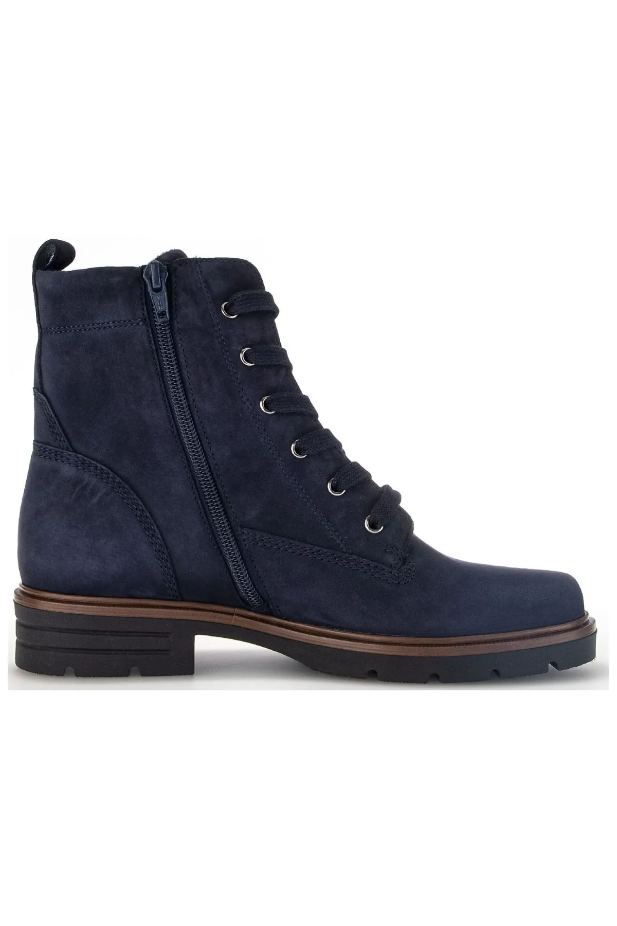 GABOR  Stiefelette - Blau - Blockabsatz