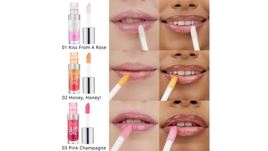 essence Lip Oil Hydra Kiss 01 - From a Rose