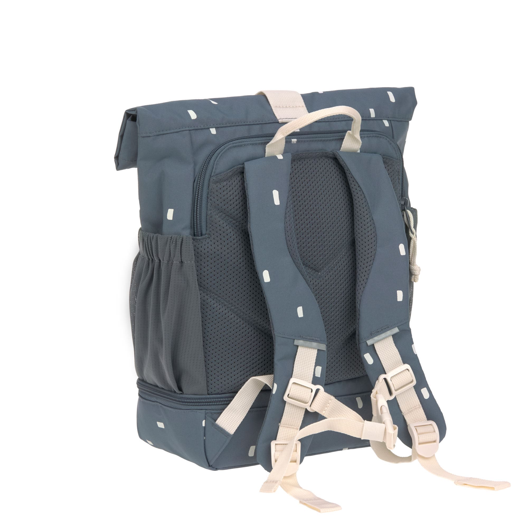 Kindergartenrucksack Rolltop - Happy Prints, Dunkelblau