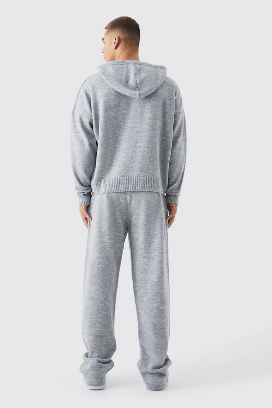 Kastiger Strick-Hoodie