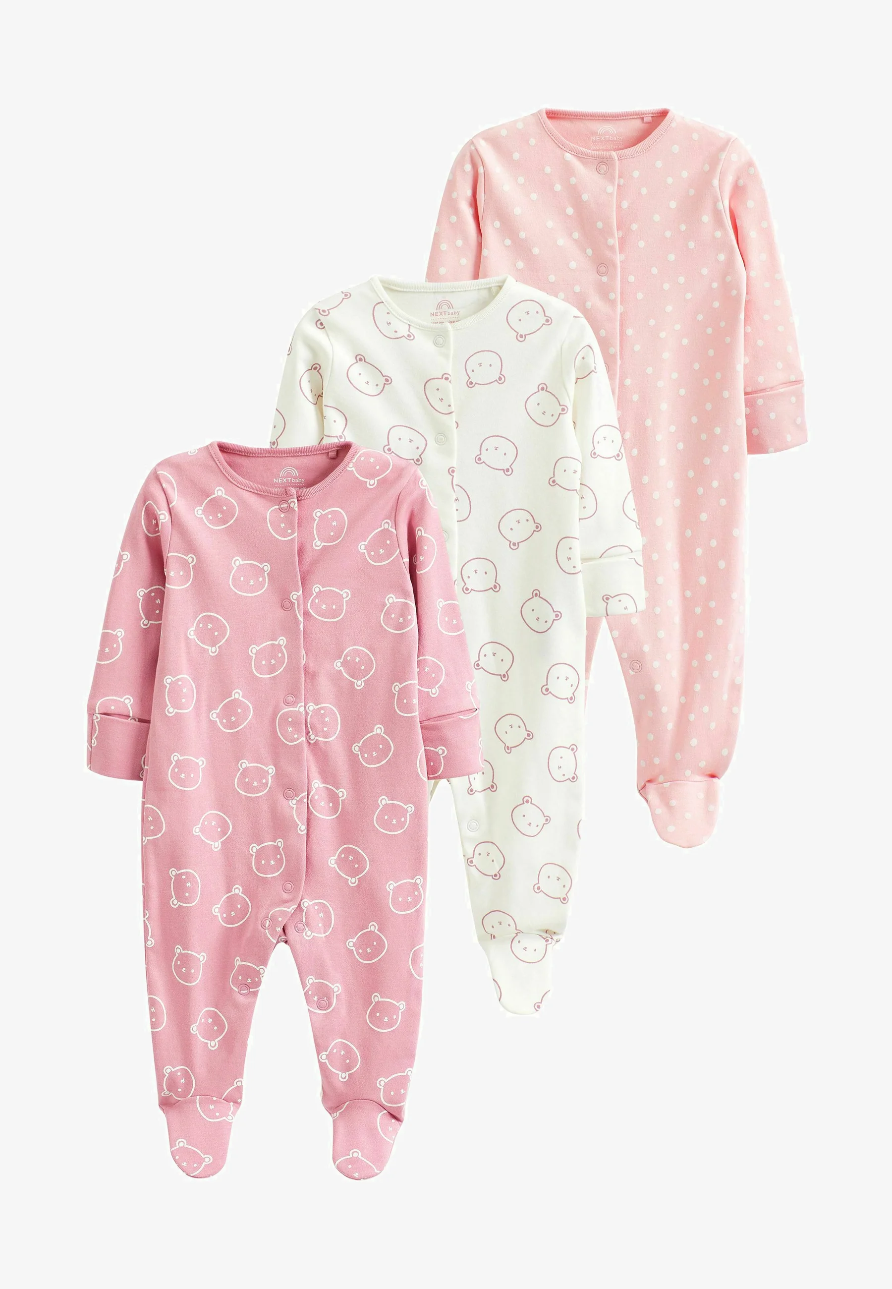 Siguiente PIJAMAS DE ALGODÓN PARA BEBÉ PACK DE 3 - Mono