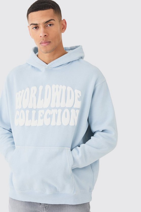 Hoodie mit Worldwide-Print