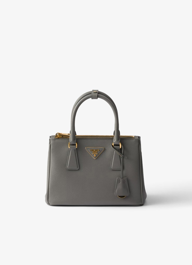 Prada Galleria leather handbag with detachable shoulder strap