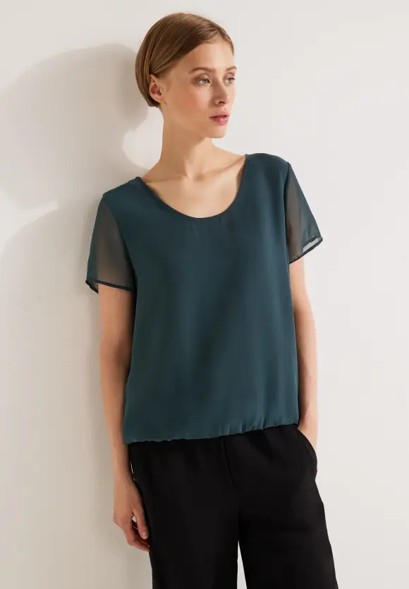Street One Chiffonbluse mit Cut Outs