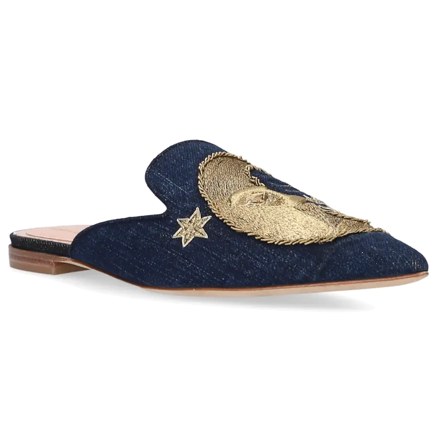 Alberta Ferretti - Pantoletten MIA SUN MOON Denim - blau