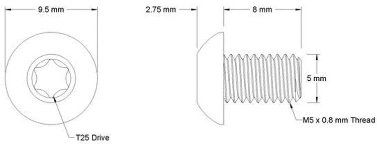 Wolf Tooth Components SRAM Direct Mount 3-Bolt M5 x 8mm Schrauben kaufen | Bike-Discount