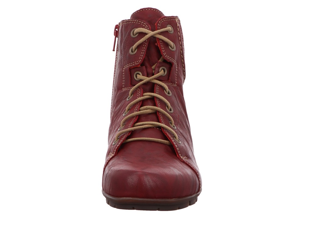THINK Schnür-Stiefeletten rot MENSCHA