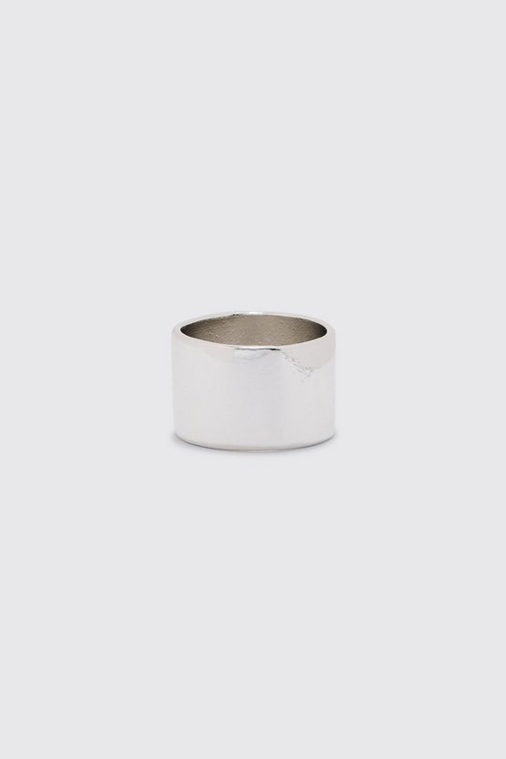 2er-Pack silber Metall-Ringe
