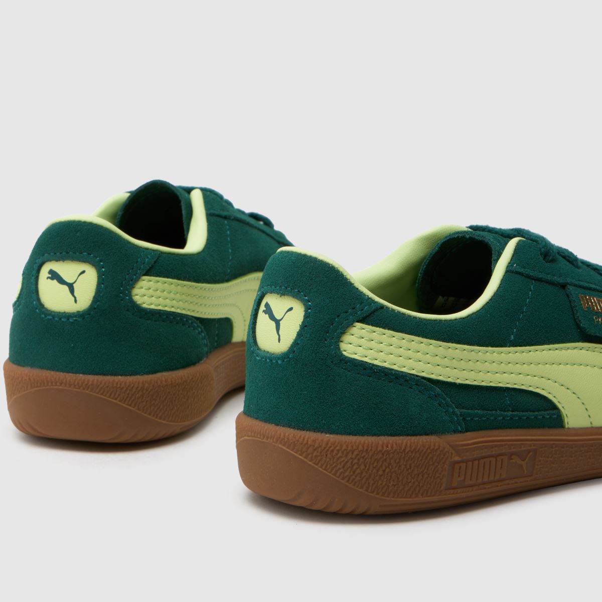 PUMA mörkgröna Palermo Junior-sneakers för pojkar