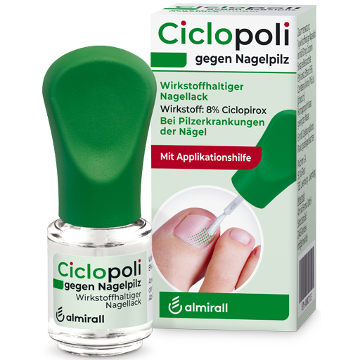 CICLOPOLI gegen Nagelpilz m.Applikationshilfe  6.6 ml  Wirkstoffhaltiger Nagellack