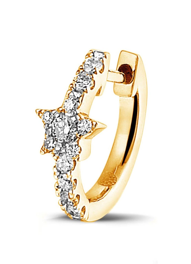 Cercei în formă de stea cu diamante strălucitoare de la Culet Jewelry