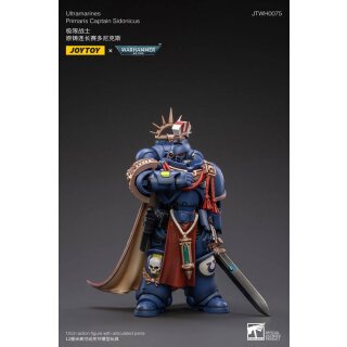 Warhammer 40k Actionfigur 1/18 Ultramarines Primaris Captain Sidonicus 12 cm