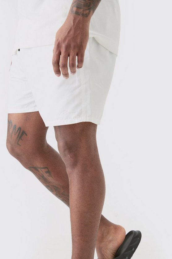 Plus mittellange Man Signature Badehose